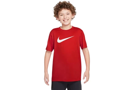 Мужская рубашка Nike Kids Dri-FIT Legend Tee Swoosh HBR (Little Kid/Big Kid) university red