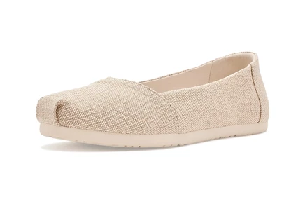 Женские балетки TOMS Alpargata Ballet, золотистые