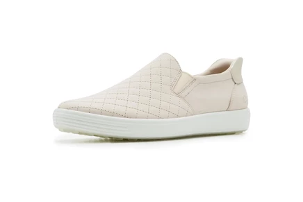 Женские кеды ECCO Soft 7 Quilted, светло-серые