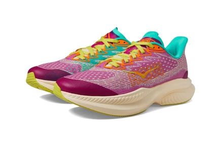 Hoka Kids Hoka Kids Mach 6 Sneaker(Big Kid) fuchsia/electric aqua