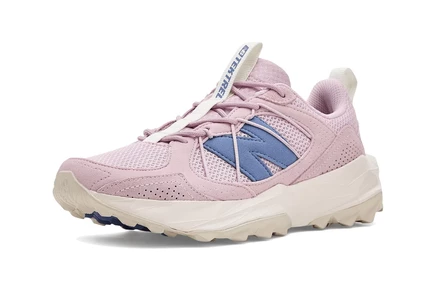 Женские кроссовки New Balance Tektrel текстильные, песочно-розовые/голубые
