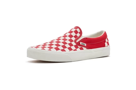 Мужские слипоны Vans Classic Slip-On, томатно-красная клетка