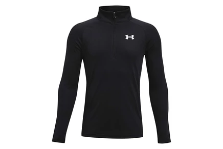 Мужская рубашка Under Armour Kids Tech 2.0 1/2 Zip (Big Kids) black/white