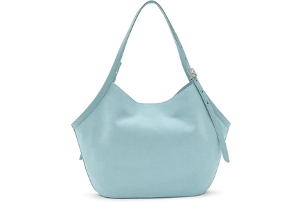 Унисекс сумка-тоут Kate Spade Deco Suede Tulip, сине-зеленая