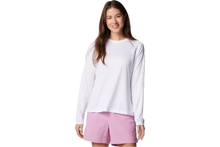 Женская футболка Columbia Tidal Tee II, бело-серая