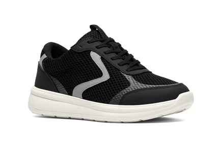 Женские кроссовки Clarks Ezrinn Tie, черно-серые