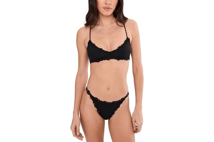 Женский бралет Free People Charlie V, черный