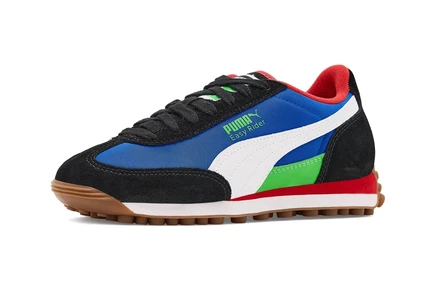 Детские кроссовки Puma Kids Easy Rider кожаные, сапфирово-белые