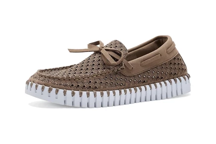 Женские лоферы Ilse Jacobsen Tulip 3074, серо-бежевые
