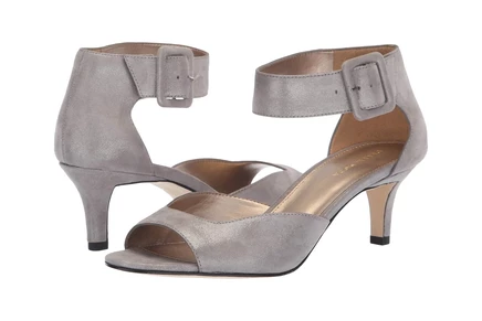 Pelle Moda Berlin pewter shimmer suede