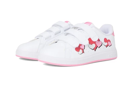 Детские кроссовки Adidas Kids Advantage 2.0, бело-розово-красные