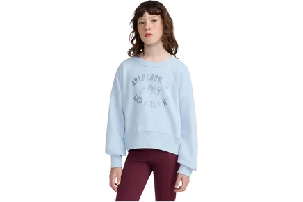 Женский свитшот abercrombie kids Rose Bouquet Crew (Big Kid)