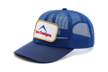 Кепка Topo Designs Patch Mesh Trucker Retro Icon, темно-синяя