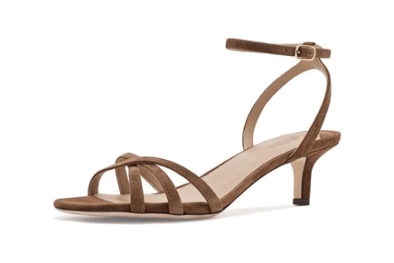 Туфли Lauren Ralph Lauren Kendyl Kitten-Heels Suede Sandals