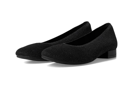 Женские балетки David Tate Runway нейлоновые, черные