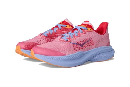 Hoka Kids Hoka Kids Mach 6 Sneaker(Big Kid) peony/cerise