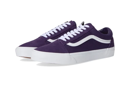 Унисекс кеды Vans Old Skool, замшевые темно-фиолетовые