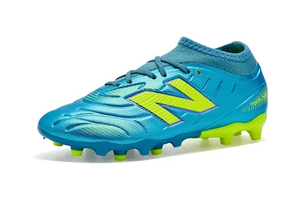 Детские бутсы New Balance Tekela V5, сине-зеленые