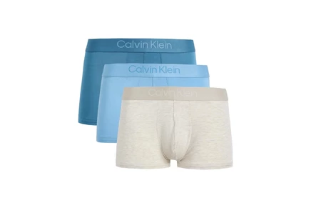 Мужские боксеры Calvin Klein Ultra‑Soft Modern, 3 шт., овсяный/бирюзовый/синий