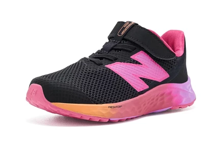 New Balance Kids Fresh Foam Arishi V4 Bungee (Infant/Toddler) black/passion fruit/dragon berry