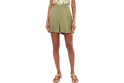 Шорты Lauren Ralph Lauren Pleated Linen-Blend Twill Shorts