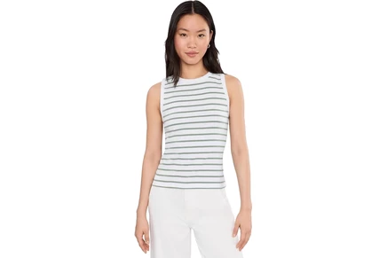 Женская футболка Lilla P Rib Stripe High Neck Tank