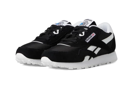 Кроссовки для детей Reebok Kids Classic Nylon, черно-белые
