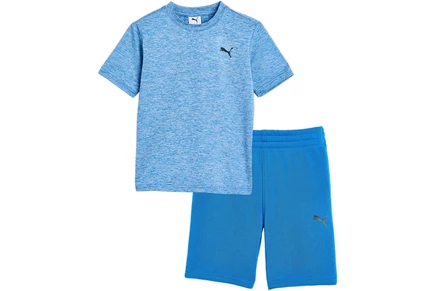 Костюм для малыша PUMA Kids Air Mesh T-Shirt & Fleece Short Set (Little Kid/Big Kid)