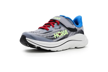 Детские кроссовки Hoka Kids Clifton 10, серо-черные
