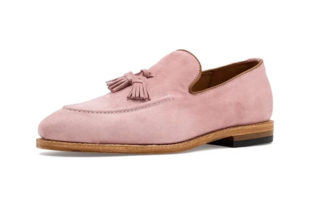 Мужские лоферы Allen Edmonds Randtassel, светло-розовая замша