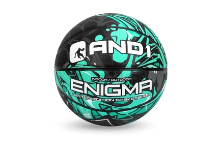 AND1 Enigma Indoor & Outdoor Rubber Basketball mint/black