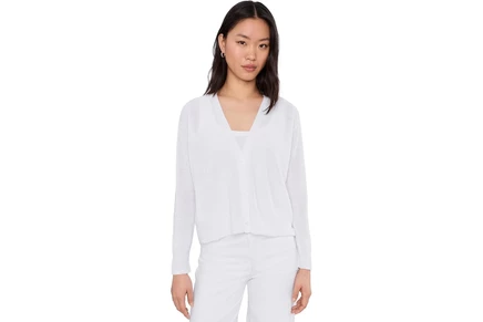 Свитер Eileen Fisher Petite Organic Linen Cotton V-neck Cardigan