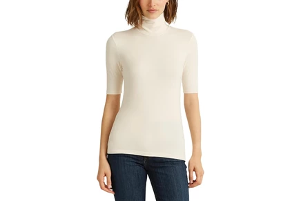Женская водолазка Lauren Ralph Lauren Jersey, кремовая