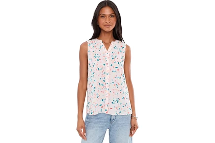 Блузка NYDJ Sleeveless Pintuck Blouse
