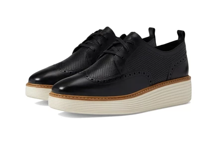 Женские оксфорды cole haan originalgrand платформенные, черно-белые