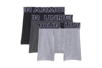 Трусы-боксеры для мальчиков Under Armour Kids, стальные