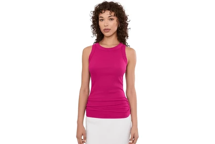 Женская футболка Michael Stars Halley Ruched Side Tank
