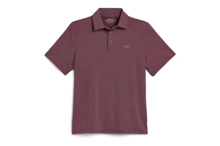 Детское поло Vineyard Vines Kids Sankaty, красное