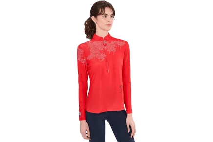 Женский лонгслив Jamie Sadock Sunsense Mesh, красный