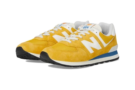 Унисекс кроссовки New Balance U574v1, оранжево-белые