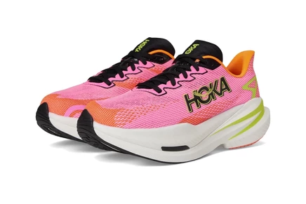 Женские кроссовки Hoka Mach X 3 neon rose/neon tangerine