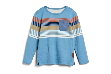 Детский лонгслив Hatley Kids «Синяя тень», синий