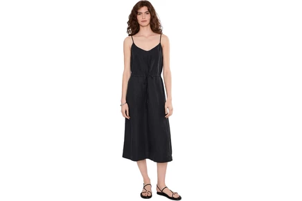 Платье Michael Stars Sabine V-Neck Tie Front Midi Dress