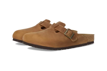 Унисекс сабо Birkenstock Boston, коньячный
