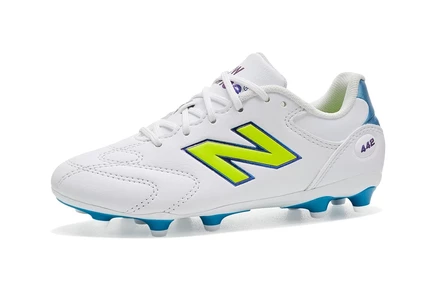 Детские бутсы New Balance 442 V3, бело-зеленые