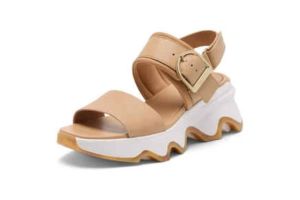 Женские туфли Sorel Kinetic Impact Wedge, бежево-белые