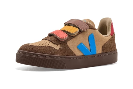 Детские кроссовки VEJA Kids Small V-10, бежево-коричневые