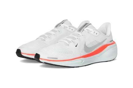 Nike Kids Pegasus 41 (маленький ребенок/Большой ребенок) white/metallic silver/barely green