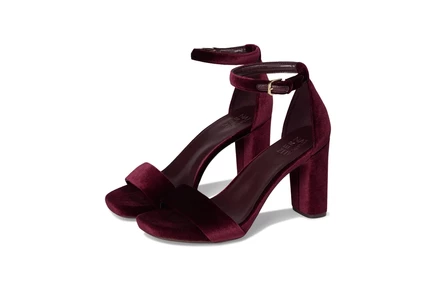 Naturalizer Joy Dress Sandals cabernet sauvignon velvet