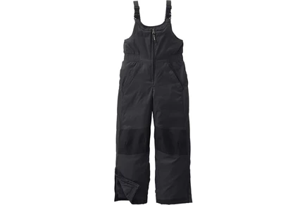 L.L.Bean Cold Buster Snow Bibs (Big Kids) classic black